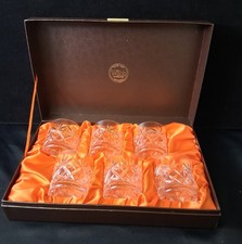Webb hand cut crystal glasses - webb,