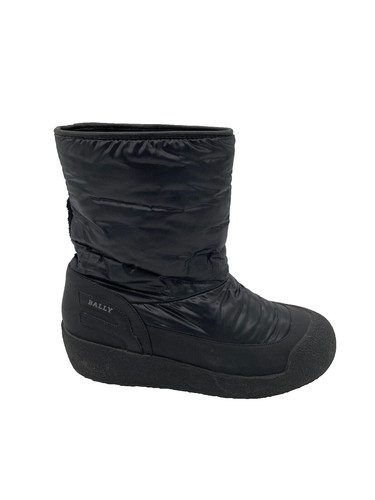 Bally black quilted snow boots - black,