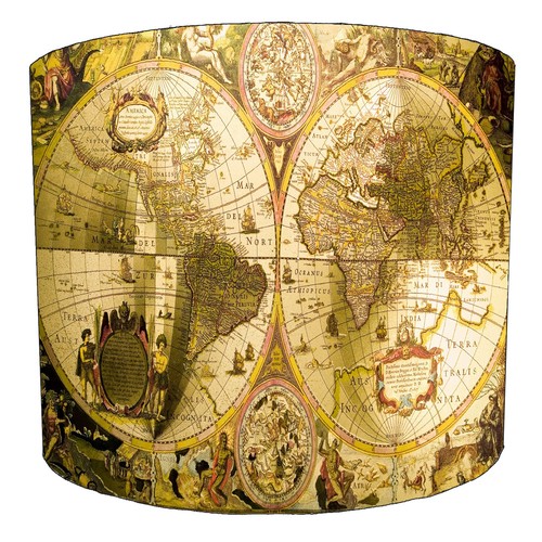 World maps lampshade - lampshade, ceiling