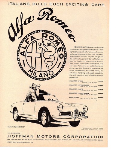 1960 alfa romeo giulietta - 1960,