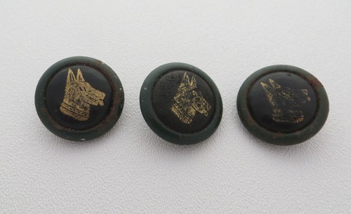 Unusual green black buttons - 3,