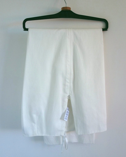 Ladies white lined precis - white,