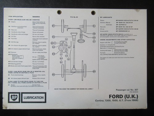 Ford cortina 1300 1500 - 1300, gt