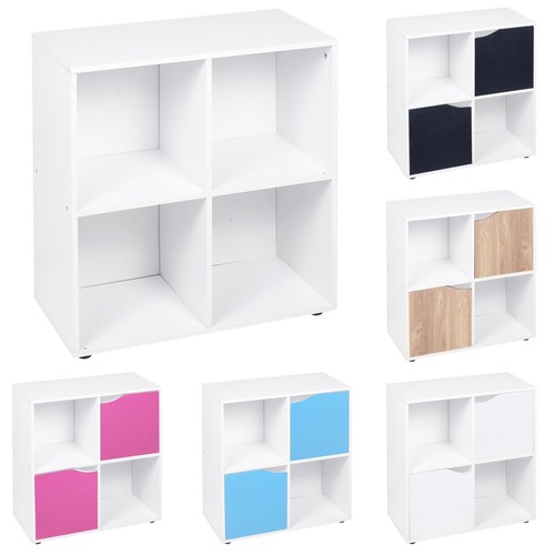Cube wooden bookcase - 4,
