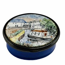 Bilston Enamel Kniver Pill Box