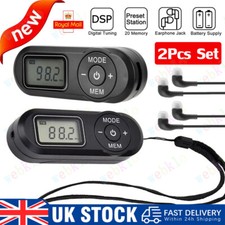 Mini Digital Portable Pocket LCD FM Sports Radio Stereo w/ Earphones For Gift