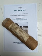 WW1 memorial scroll postal