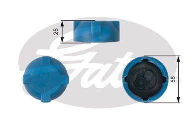 Gates radiator cap for audi - radiator,