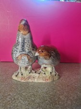 Beswick England 2064 Vintage Partridge Pair, Rare Find Excellent Condition