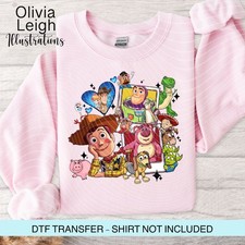 Toy Story, Dtf Transfer Iron On Childrens T-shirt Clothing