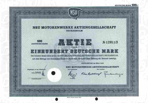 Nsu prinz motorenwerke 100 - prinz,