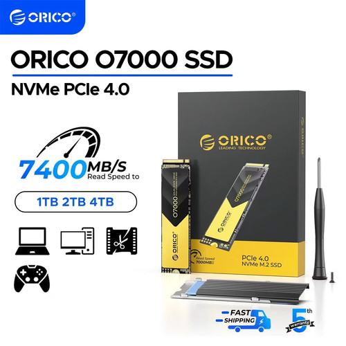 Orico o7000 pcie 2 nvme - pcie, m.2