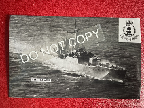 Hms berwick rppc - berwick.,
