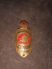 Vintage Royal Enfield Bicycle Headbadge Head Tube Badge Birmingham England bike