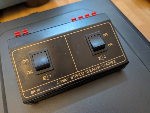 Way stereo speaker - speaker, selector