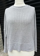 Marks & Spencer Grey “Day Dreams Duvet Days” Lounge Top Size 12