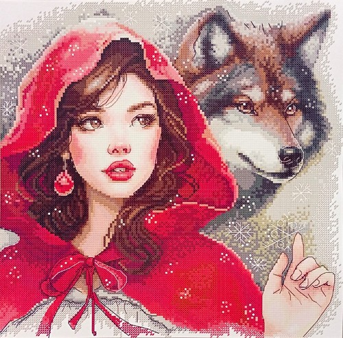 Girl red with wolf 14 - girl,