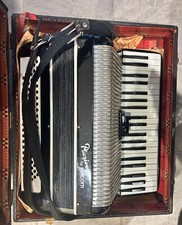 A PANCOTTI PLURIVOX ACCORDION WITH SHOULDER STRAP AND HARD CASE - Spares/Repair-