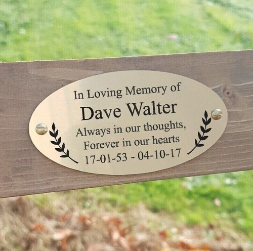 Personalised memorial bench - personalised,