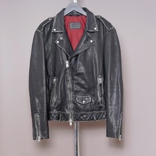 ALL SAINTS Leather Jacket Mens