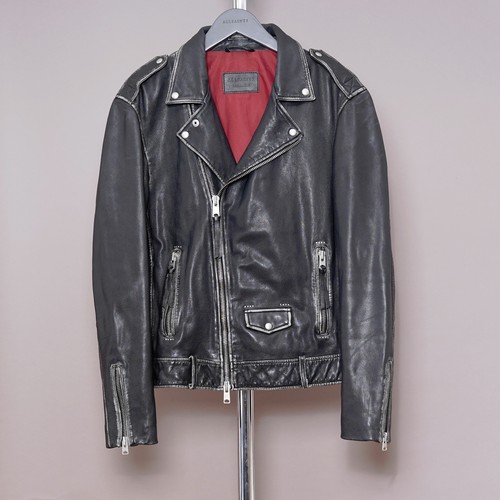All saints leather jacket mens - saints,