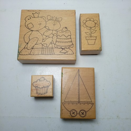 Tilda wooden rubber stamps - rubber,