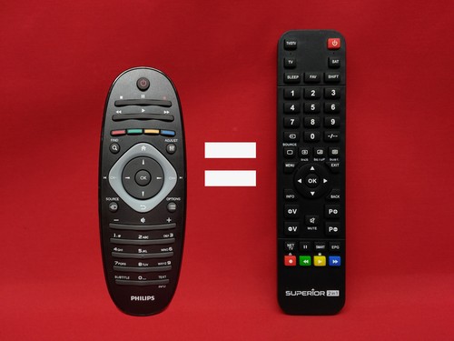 Replaceable philips remote - tv,