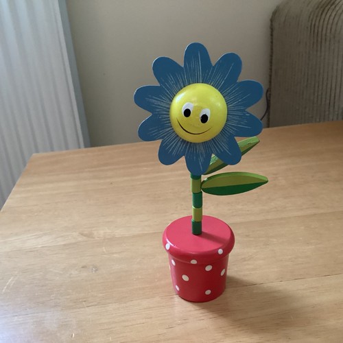 Vintage wooden push daisy - vintage,