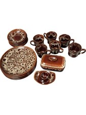 Kernewe, Cornwall  Vintage Ceramic Dinner Set Multicolour Pattern Stoneware 8185