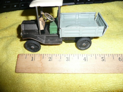 Old timer truck tin - old,