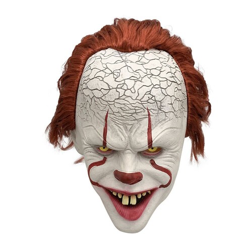 Horror clown joker latex mask - clown,