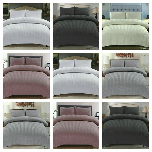 Seersucker duvet cover set - seersucker,