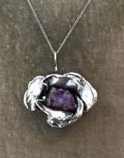 Very Rare Vintage Signed Buch + Deichmann Amethyst Pendant By Victor Chrisafis