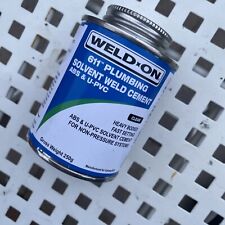 611 Plumbing Solvent Weld Cement ABS & U-PVC 250ML Plastic Pipe Adhesive Glue.