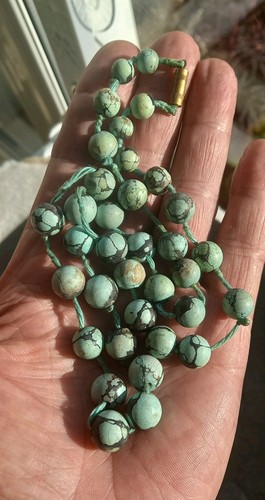 Antique chinese turquoise bead - chinese,