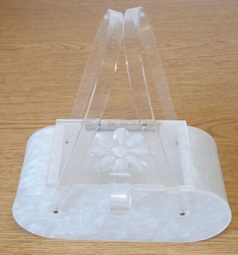 Pearl clear lucite box purse - box,