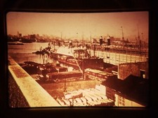 ZZ19 35MM ORIGINAL SLIDE Docks and Barges on Water v