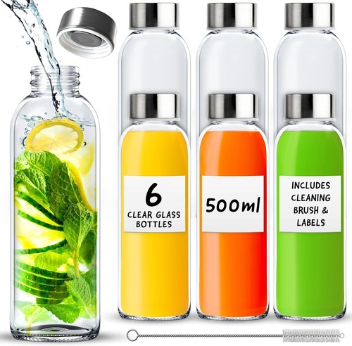 Pack reusable glass bottles - 6-pack,