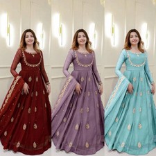 Traditional Anarkali Suit Embellished Gown Wedding/Reception/Festival