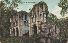 Postcard Roche Abbey near