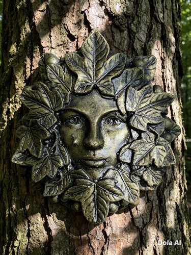 306 green man - , stone