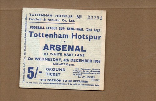 Used ticket tottenham v - ticket,