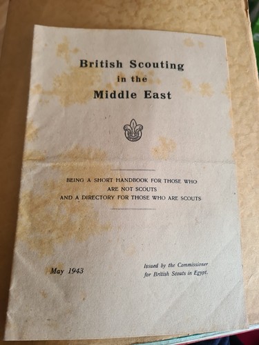 British scouting middle east - east,