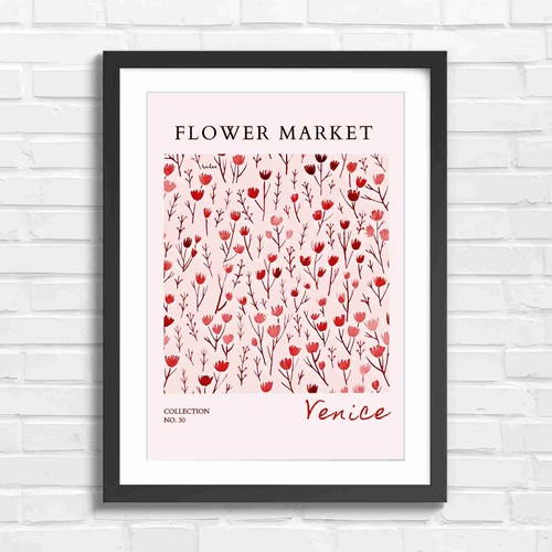 Floral market blue tulips - blue,
