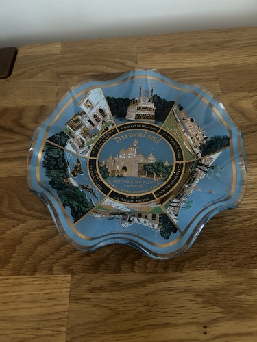 Disney glass dish - dish, vtg