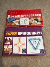 Vintage 1971  Denys Fisher  Super Spirograph plus 1971 Draw with Spirograph