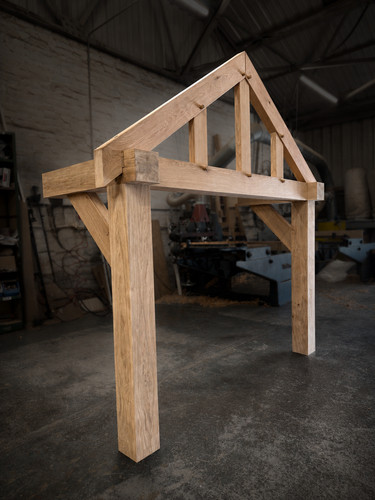 Solid oak porch - oak, x