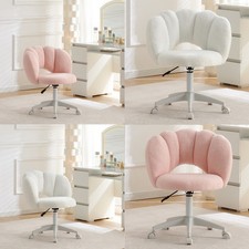 Swivel Vanity Chair Cute Desk Makeup Chair Adjust Height Swiverl 360° Home Stool