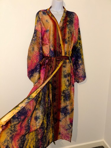 Silk kimono gown - silk,