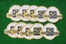 Lot of 10 Vintage Hercules Motorcycle sew on patches